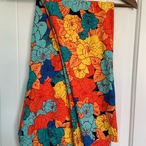 LuLaRoe Leggings TC2 Orange Floral